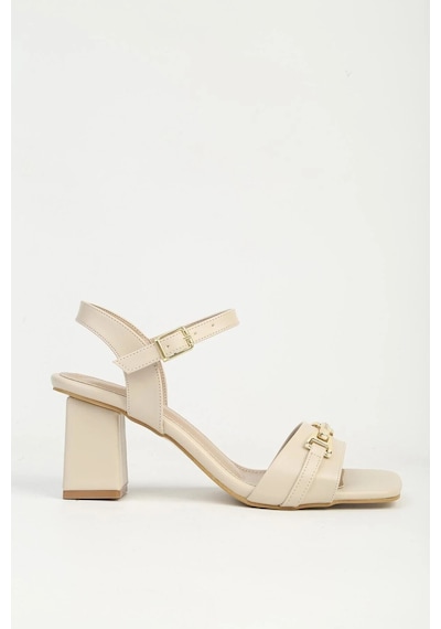 Pierre Cardin Bej Kadın Topuklu Sandalet Pc-55769 Z