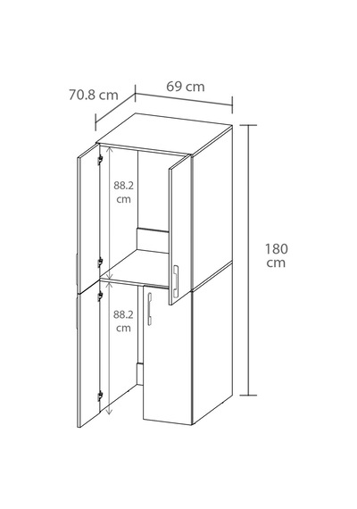 Atik No.2 Dört Kapaklı Çamaşır Ve Kurutma Makinesi Dolabı Çok Amaçlı Banyo Düzenleyici Beyaz Atik No.2 Dört Kapaklı Çamaşır Ve Kurutma Makinesi Dolabı Çok Amaçlı Banyo Düzenleyici Beyaz