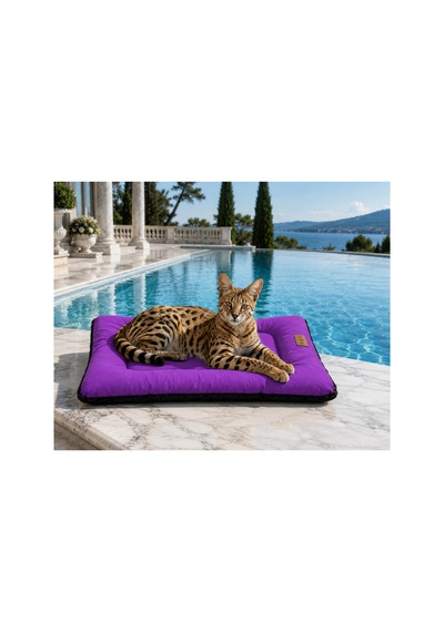 Kedi Ve Köpek Yer Minderi Outdoor Su Geçirmez Üst Kalite Tüy Ve Leke Tutmaz Boncuk Elyaf Kaydırmaz Taban Kedi Ve Köpek Yatağı Mor 1615632412