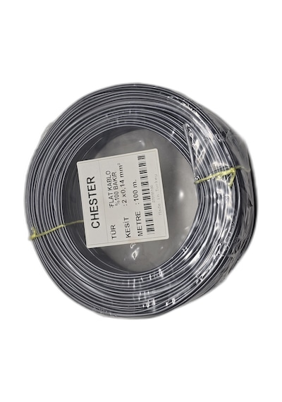 100 Metre Tam Bakır Telefon Kablosu 2x0.14mm Flat Köken Kablo Adsl Modem İnternet Hattı Kablosu