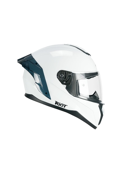 Cgm 330A Rıot Sport Motosiklet Kapalı Kask Spoyler Beyaz