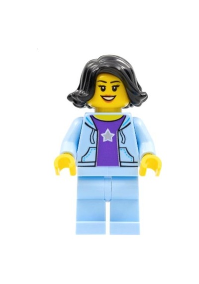 Lego Minifigür Woman, Black Hair Hol261