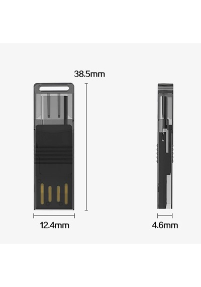ALLY Type-c Usb C Micro TF Kart Okuyucu - Telefon Tablet Pc-Lapt