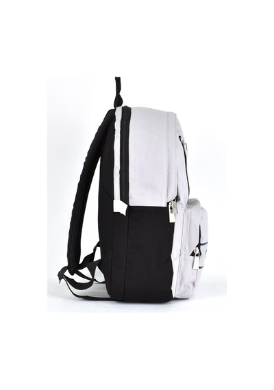 Sisley Okul Sırt Çantası Unisex Çok Gözlü Günlük Seyahat Sırt Çantası Gri 12920