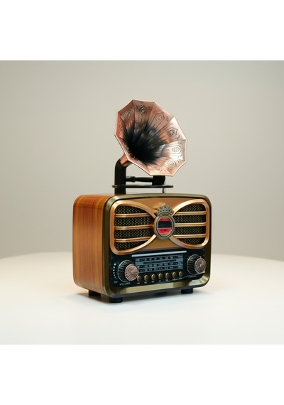 Rt-607 Gramafonlu Trend Nostaljik Radyo,bluetooth Nostalji Radyo