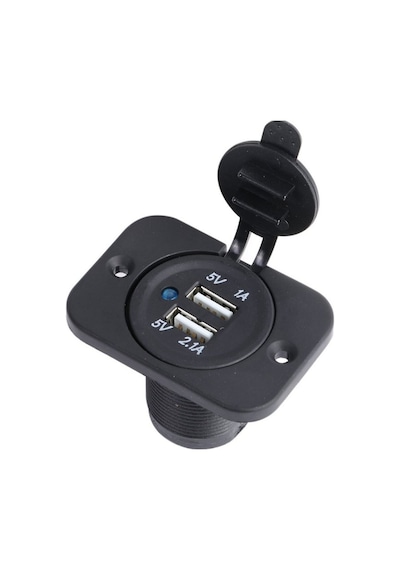 Çift Usb Araç Şarj Soketi 2.1A/1A - 12 V