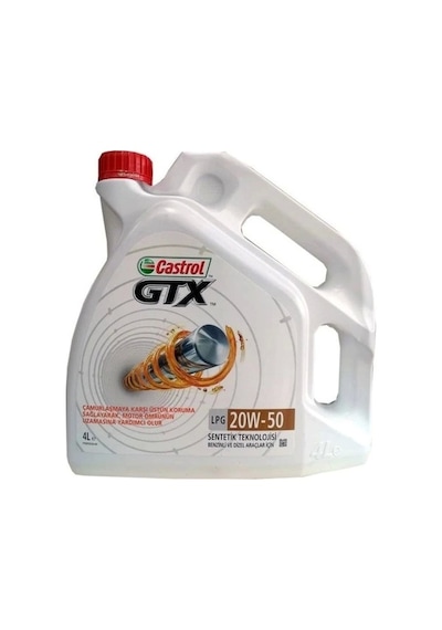 Castrol GTX 20W-50 Motor Yağı 4 L