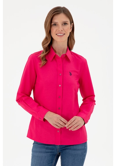 U.s. Polo Assn. Kadın Fuşya Gömlek Basic 50297002-vr023 Fuşya