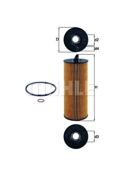 MAHLE OX361/4D Yag Filtresi (BMW N47 N-47 E-60/70/87/90/92/93 F-01/07/10 ) OX3614D (WA385497)