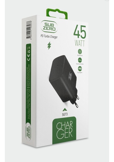 Subzero Sg73 45w Pd Turbo Ev Şarj Başlığı Siyah