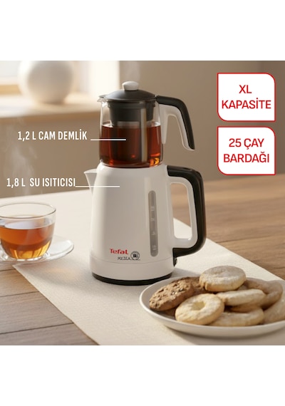 Tefal My Tea 1.9 L Çay Makinesi Beyaz-Siyah