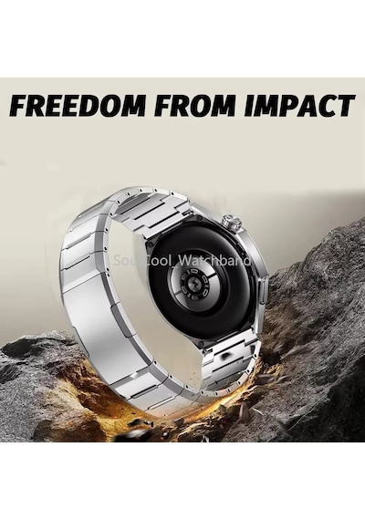 Huawei Watch Gt 6 Pro 46mm Kordon Baklalı Metal Kordon Titanyum Saate 1e-1 Uyum+kısıltma Apratı