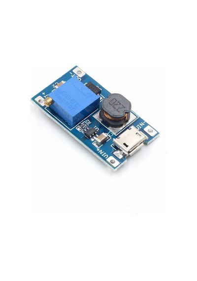 Mt3608 Micro Usb Dc-dc Voltaj Yükseltici Modül - Usb Soketli - 2a