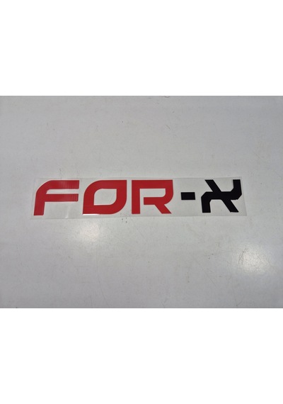 For-x Sticker - For-x Araba Camı Sticker - 4.5cm X 25cm - For-x Arma Sticker