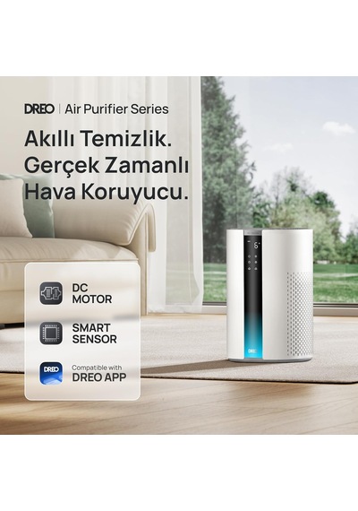 337s Akıllı Hava Temizleyici, Hepa Filtre, Pm2.5 Sensör, Led Ekran