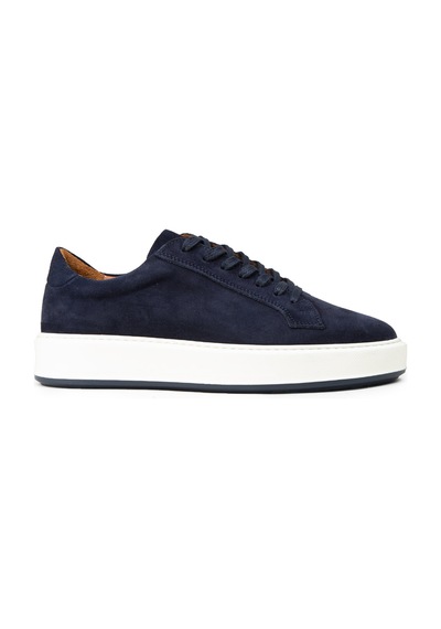 Deery Erkek Hakiki Süet Lacivert Sneaker Ayakkabı - E4182mlcve01 Lacivert