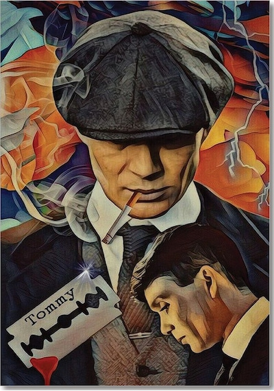 Cakasepetim , Peaky Blinders Thomas Shelby Ahşap Mdf Tablo