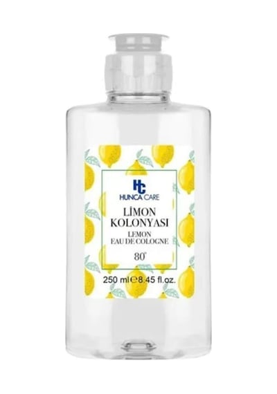 Hunca Care 80 Derece Limon EDC Kolonya Pet Şişe 250 ML