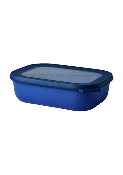 Multi Bowl Cirqula Rectangular Saklama Kabı 2000 Ml Mavi-7519