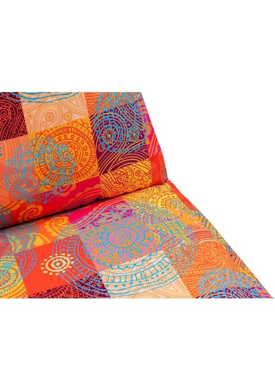 Pafu Taida Tekli Katlanır Yataklı Uzanma Koltuğu Patchwork Turuncu