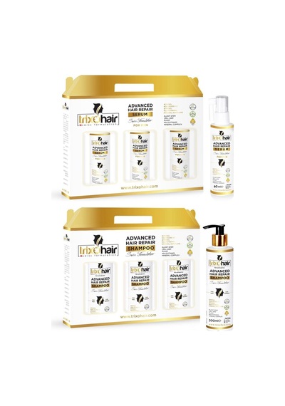 Trixohair Erkekler için Saç Dökülmesine Karşı Bakım Şampuanı 3 x 200 ML + Serum 3 x 60 ML