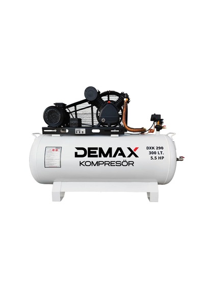 Pistonlu Hava Kompresörü 12 Bar 300 Lt 5.5 Hp Demax