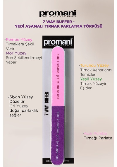 7 Way Buffer - Yedi Aşamalı Tırnak Parlatma Törpüsü