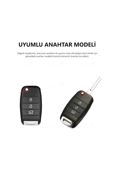Kia Rio Picanto Sportege Ceed Optima Sorento Stinger Cerato Forte Tpu Anahtar Kılıfı Siyah Gold