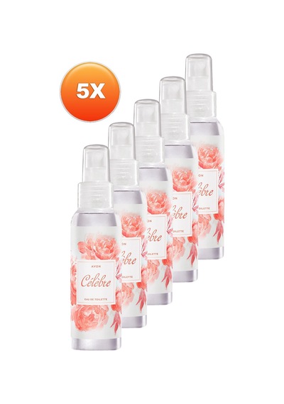 Avon Celebre Kadın Vücut Spreyi EDT 100 ML x 5