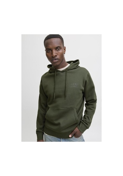 Jack & Jones 12152840 Jjecorp Logo Sweat Hood Noos Erkek Hoodie Sweatshirt Haki