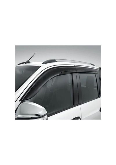 Toyota Hilux 2015-2020 Cam Rüzgarlığı 4 Lü Set Parlak Siyah Piano Black Yağmur Rüzgarlığı
