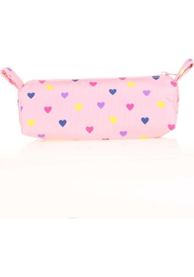 Kaukko Triangle Punch Kalem Çantası Pink K2580