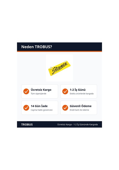 Trobus Vantuzlu Dekor Plaka Cam Süsü Stance Yazılı 22x7,5 Cm Sarı