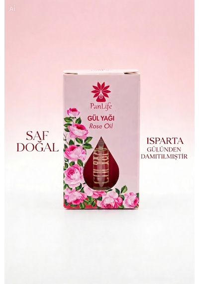 Gül Yağı 1 Ml Isparta Gülünden Damıtılmış Saf Doğal Rose Oil 1 G