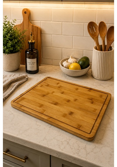 Cutler - Bambu Kesme Tahtası 39 Cm Bambu
