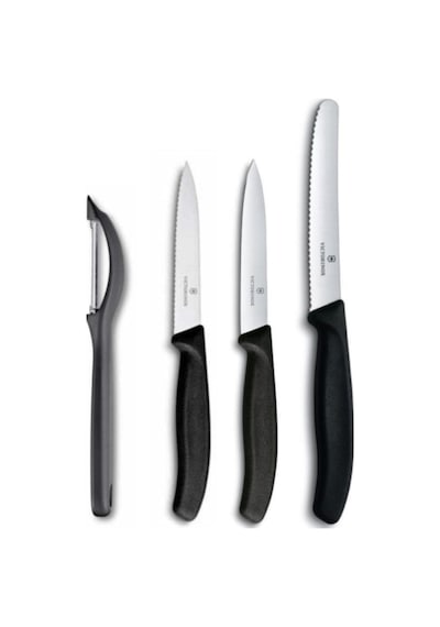 Victorinox Siyah Soyacak Seti 4 Parça