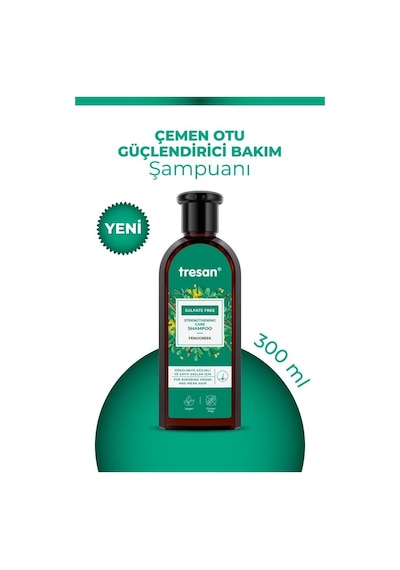 Tresan Çemen Otu Güçlendirici Sülfatsız Şampuanı 300 Ml