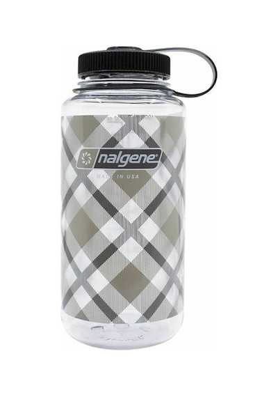 Nalgene 32 Oz Wide Mouth Suluk Matara 1 Litre Kare Desenli Gri Nalgene 32 Oz Wide Mouth Suluk Matara 1 Litre Kare Desenli Gri