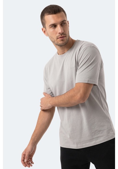 Slazenger Kodex Erkek Oversıze Gri Tişört