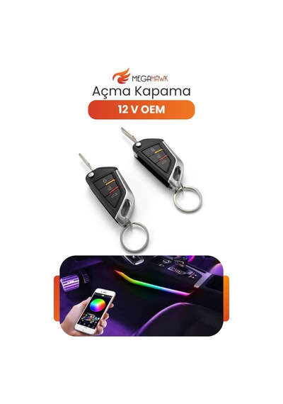 12v Uzaktan Kumandalı Açma Kapama Modülü Universal Araç Kontrol Sistemi Seti T-647