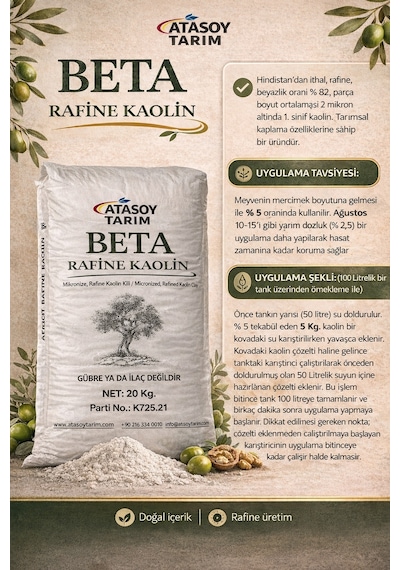 Beta İthal Rafine Kaolin