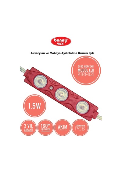 Akvaryum Modül Led Aydınlatma Kırmızı Işık Anahtarlı 5'Li 432002758