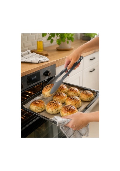 3 Lü Paslanmaz Silikon Spatula Çırpıcı Maşa - 899902967 Diğer