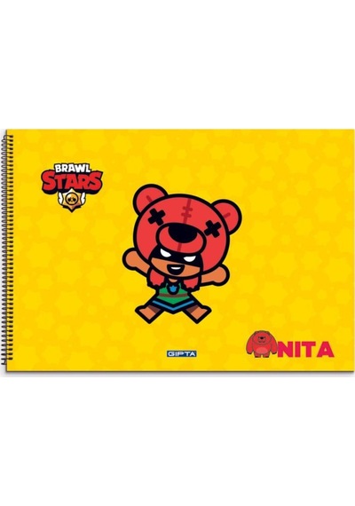 Gıpta 25 x 35 Brawl Star Spiralli Resim Defteri 15 Yp