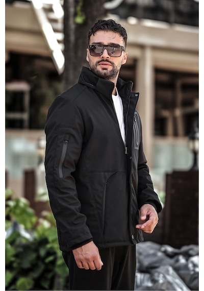 Outdoor Su,soğuk,rüzgar Geçirmez Içi Elyaf Dolgulu Softshell Erkek Montu Siyah Outdoor Su,soğuk,rüzgar Geçirmez Içi Elyaf Dolgulu Softshell Erkek Montu Siyah