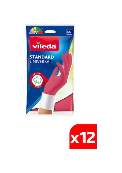 Vileda Standart Küçük Boy Bulaşık Eldiven S 12'li