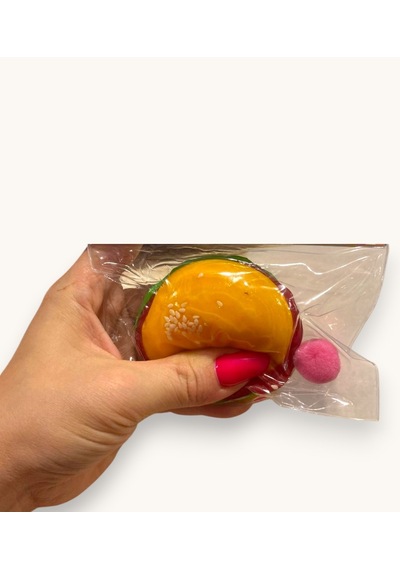 Moj Moj Taba Squish Hamburger Sukuşi Yumuşak Stres Atıcı Oyuncak - 1 Adet