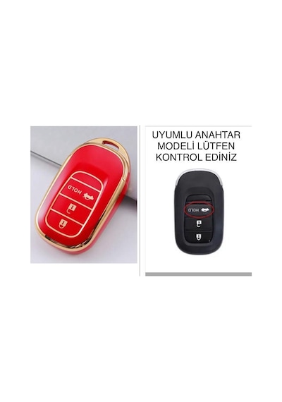 YENİ Honda Uyumlu CİVİC ACCORD HR-V CR-V SUSTASIZ ANAHTAR KORUMA KILIFI