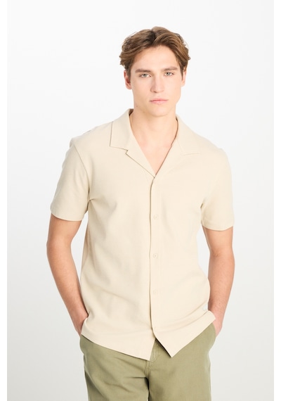 Lee Relaxed Fit Geniş Kesim Deve Tüyü Pamuklu Gömlek Camel