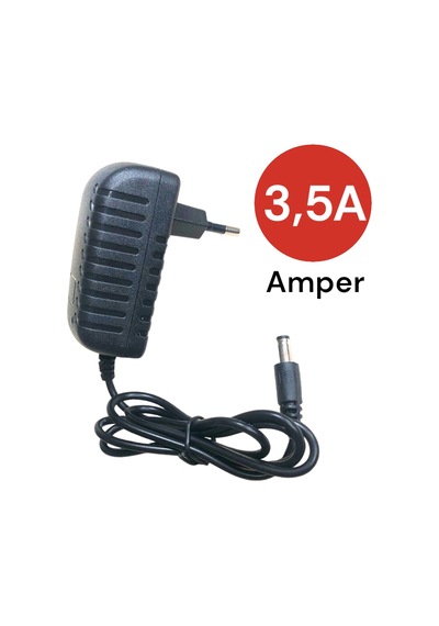 Tek-iş Fişli Şerit Led Güvenlik Kamerası Adaptörü Trafosu Güç Kaynağı 12 Volt 3.5 Amper Dönüştürücü